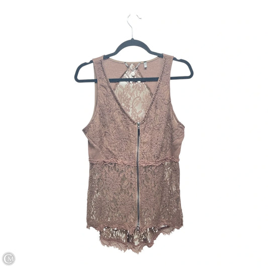 Vest Other By Clothes Mentor In Brown, Size: L