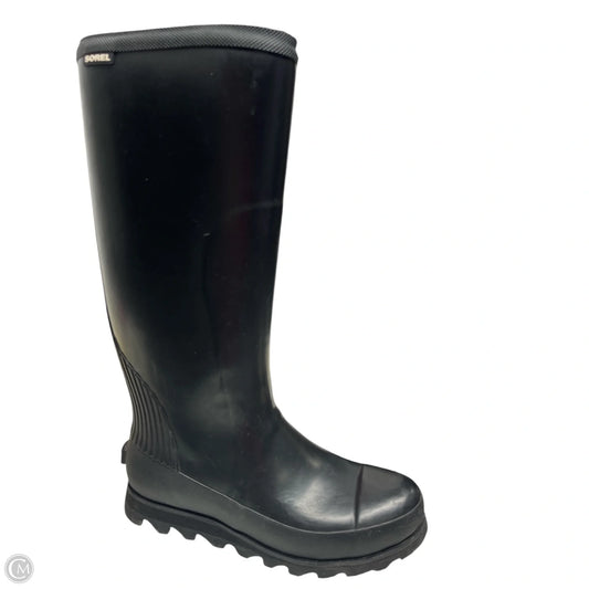 Boots Rain By Sorel In Black, Size: 7.5