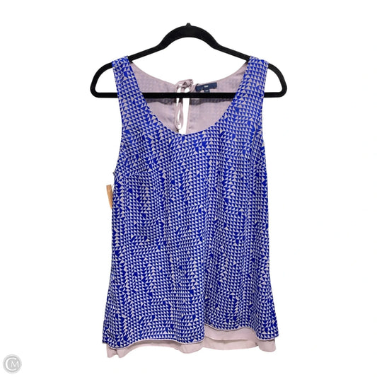 Top Sleeveless By Gap In Blue, Size: M
