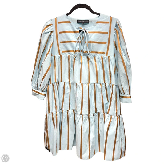 Dress Casual Short By English Factory In Blue & Gold, Size: S