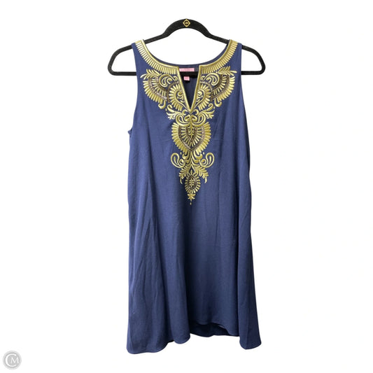 Dress Designer By Lilly Pulitzer In Blue & Gold, Size: Xs