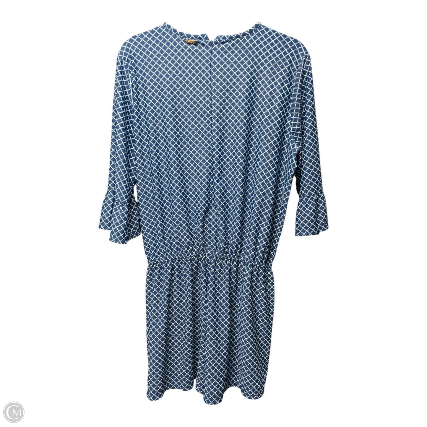 Romper By Cabana Life In Blue & White, Size: L
