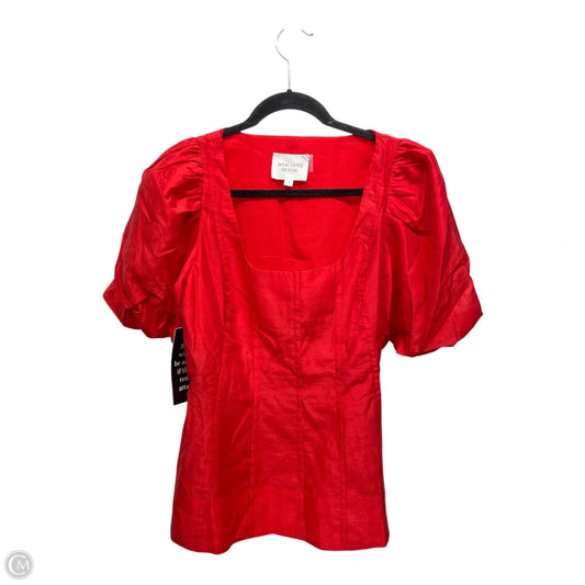 Top Short Sleeve By Hyacinth House In Red, Size: M