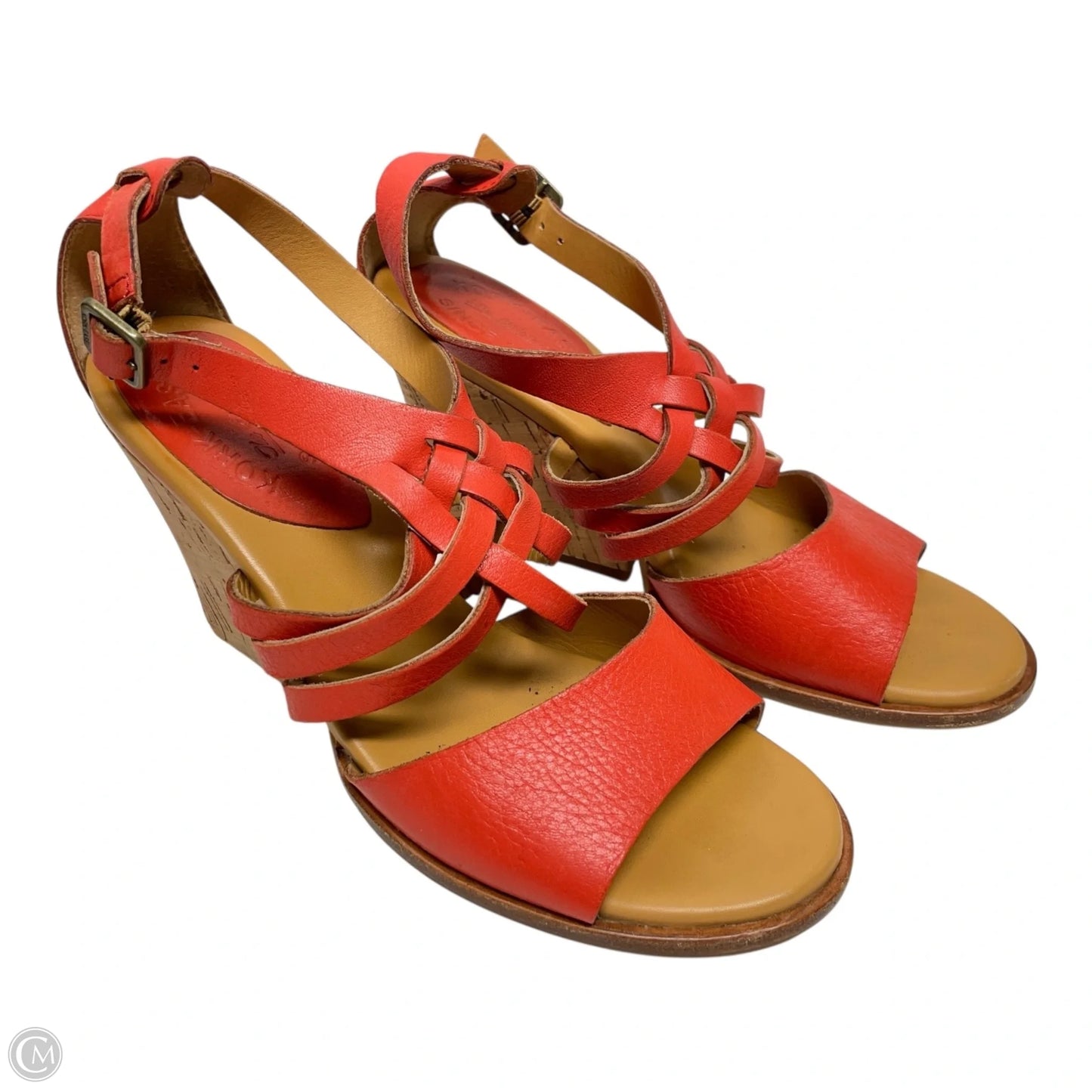 Shoes Heels Platform By Kork Ease In Orange, Size: 7