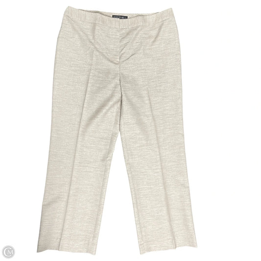 Pants Designer By Lafayette 148 In Cream & Tan, Size: 16