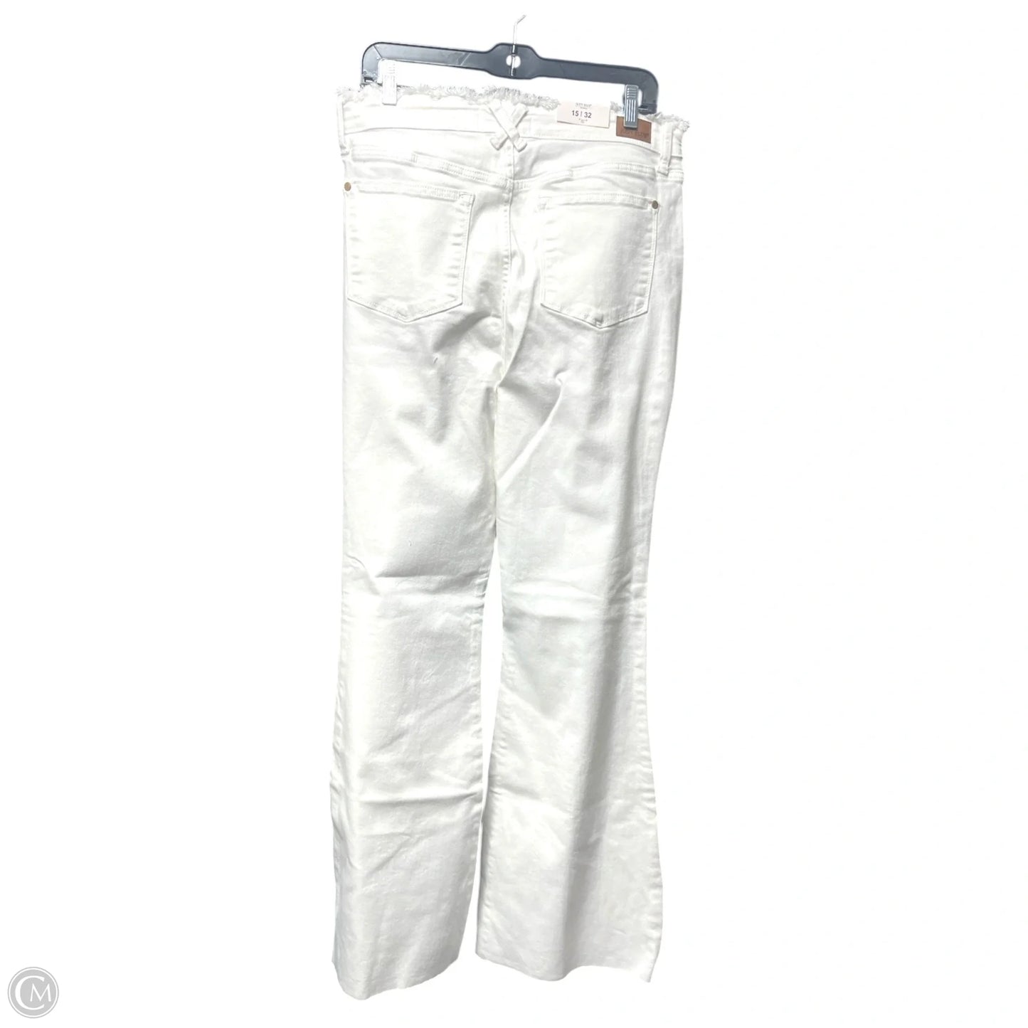 Jeans Wide Leg By Judy Blue In White, Size: 14