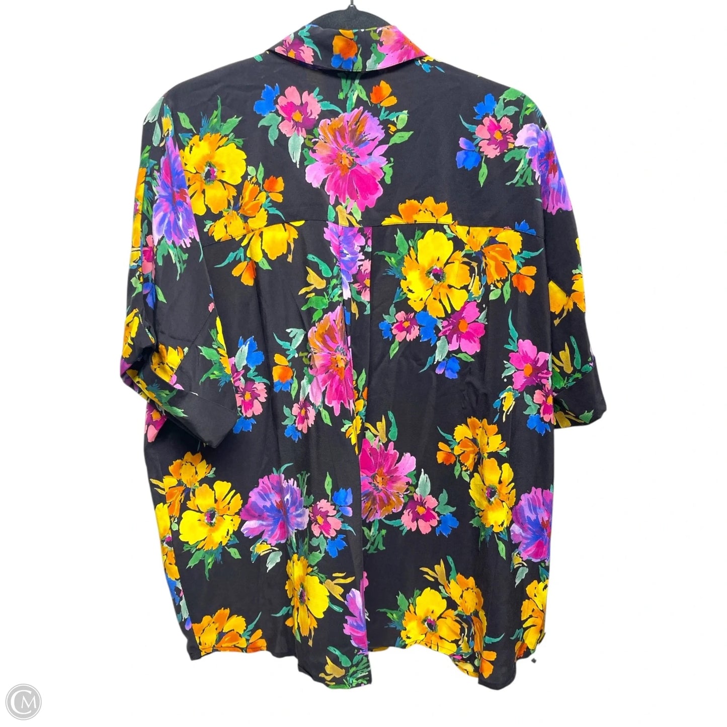 Top Short Sleeve Designer By Johnny Was In Floral Print, Size: M