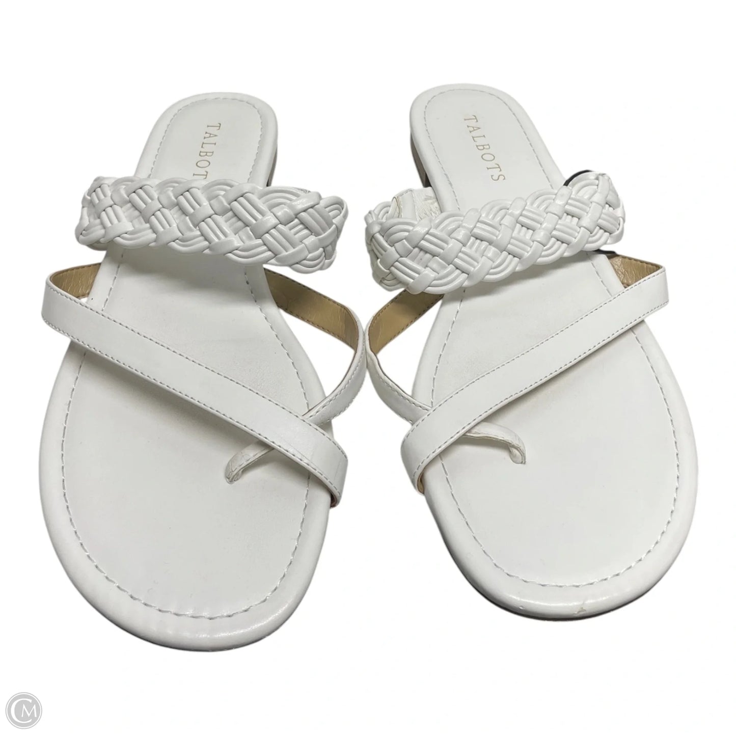 Sandals Flats By Talbots In White, Size: 9