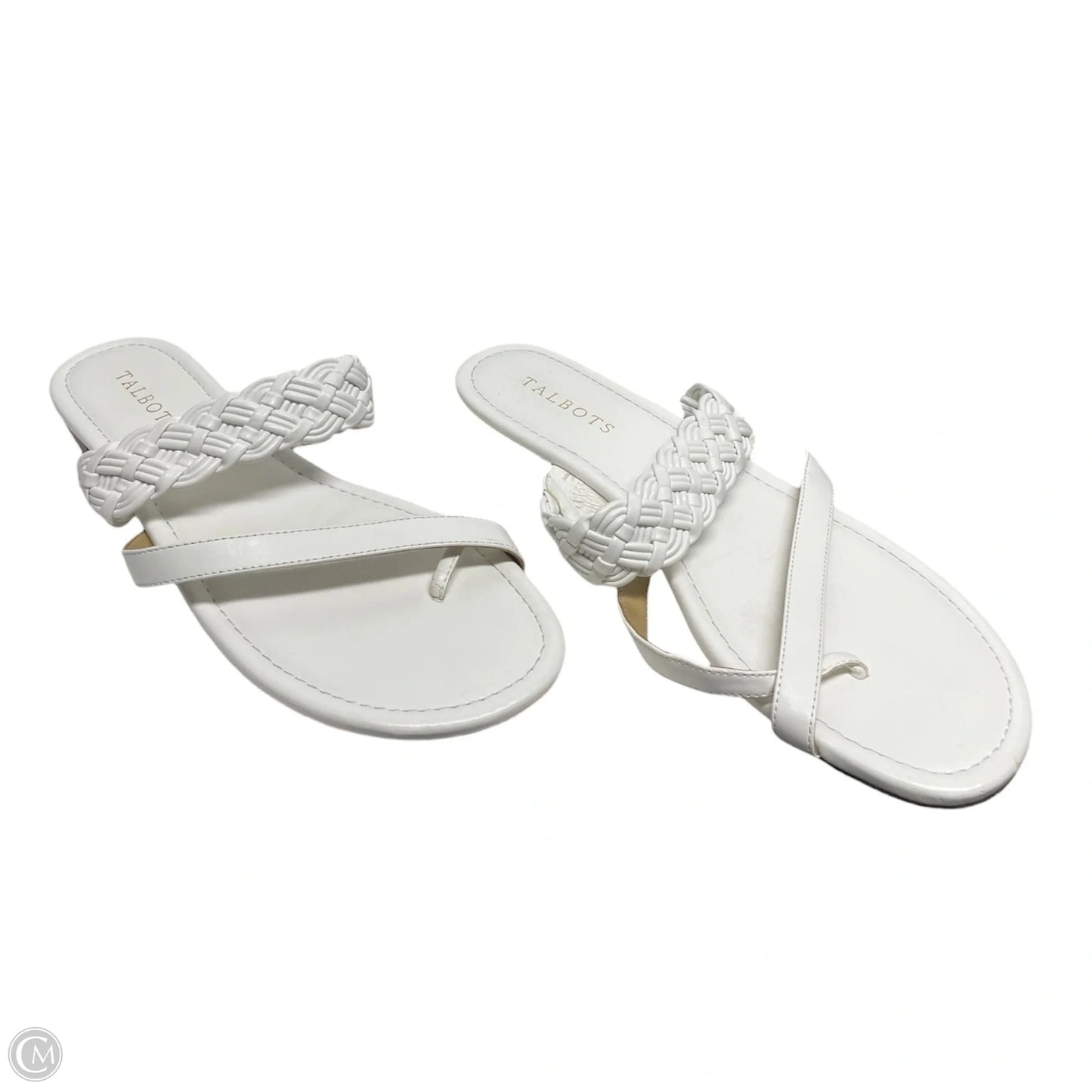 Sandals Flats By Talbots In White, Size: 9