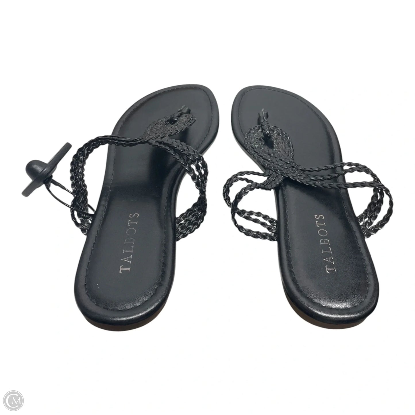 Sandals Flats By Talbots In Black, Size: 8