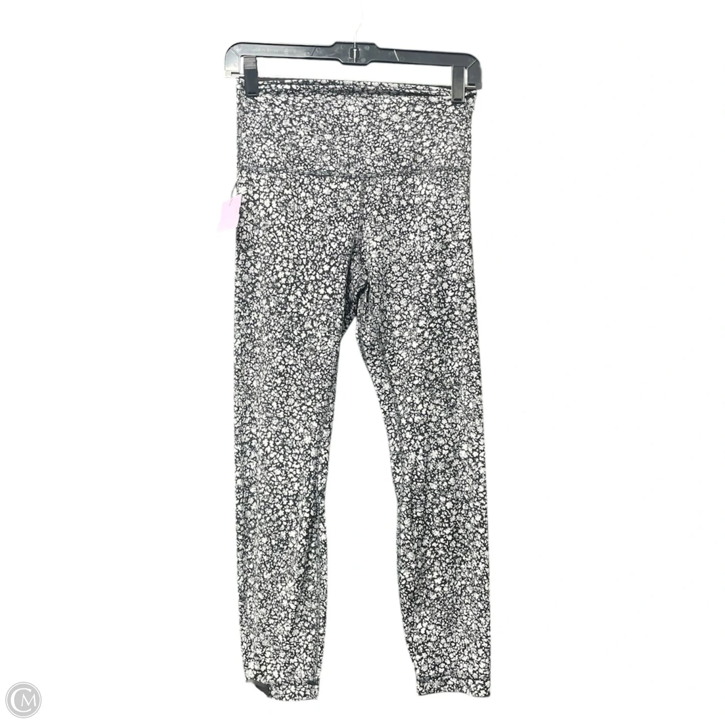 Athletic Leggings By Lululemon In Black & White, Size: 6