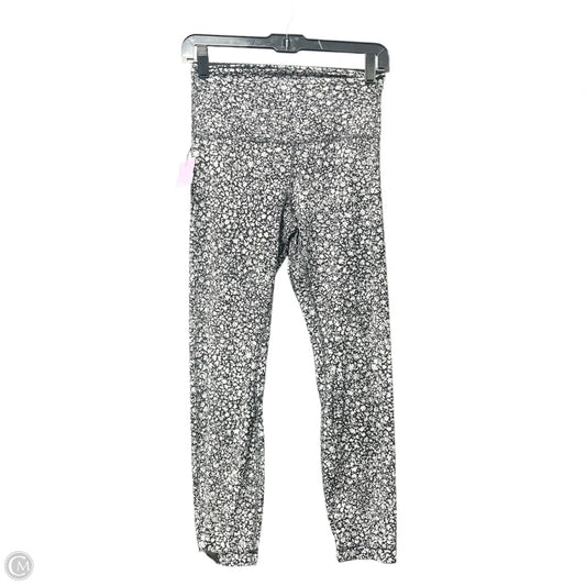 Athletic Leggings By Lululemon In Black & White, Size: 6