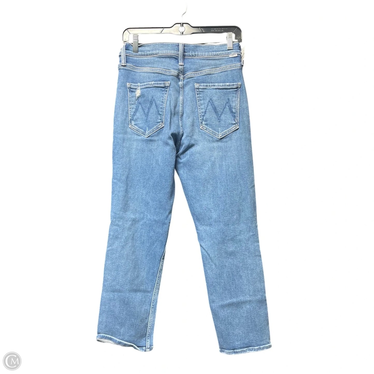 Jeans Straight By Mother In Blue Denim, Size: 8