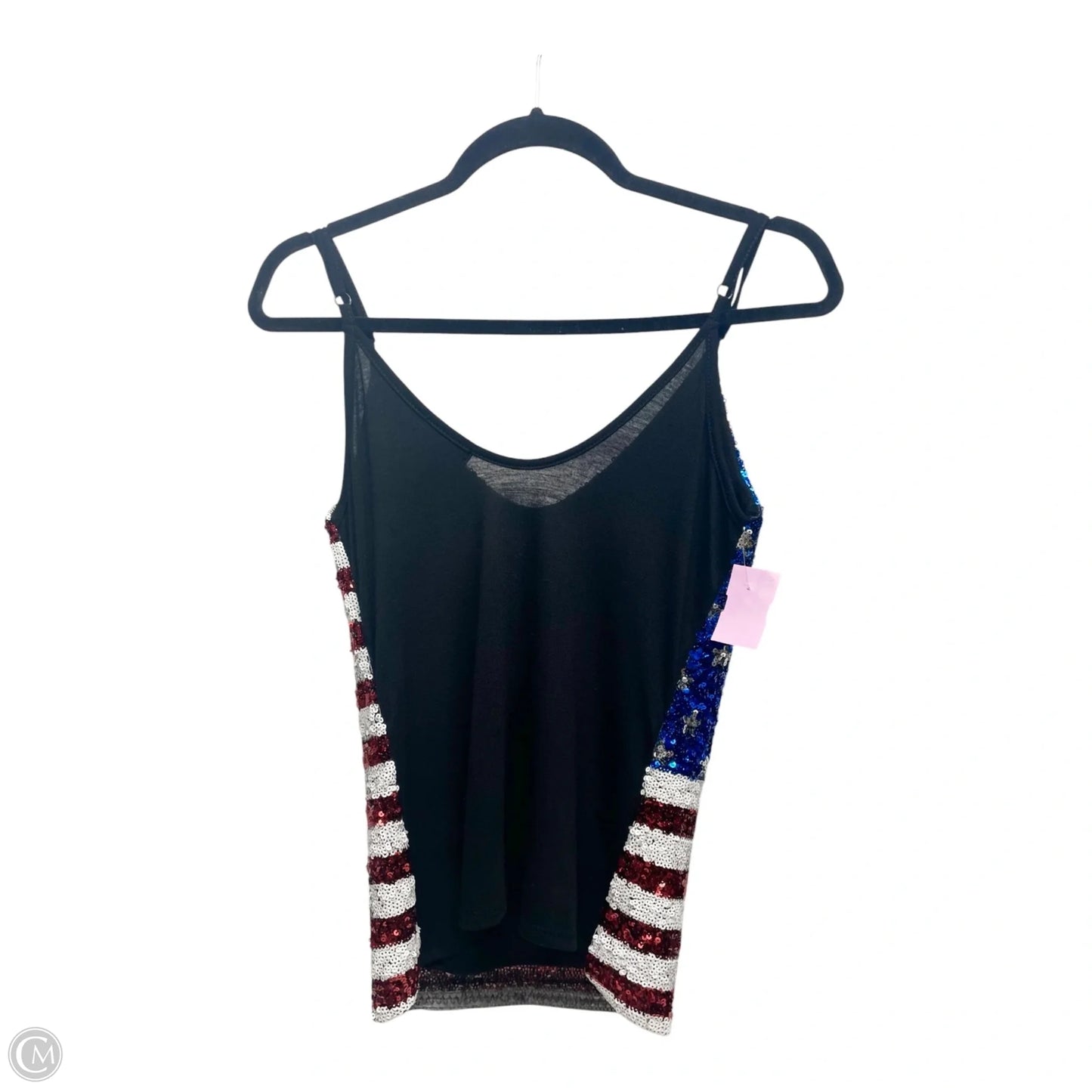 Top Sleeveless By Miss Chievous In Blue & Red & White, Size: S