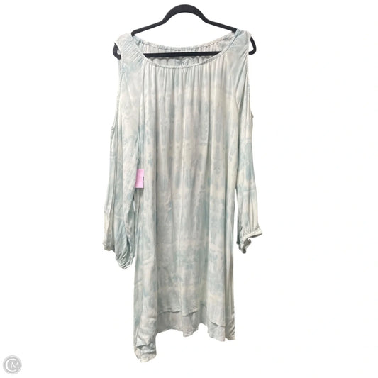 Tunic Designer By Johnny Was In Green & White, Size: Xl
