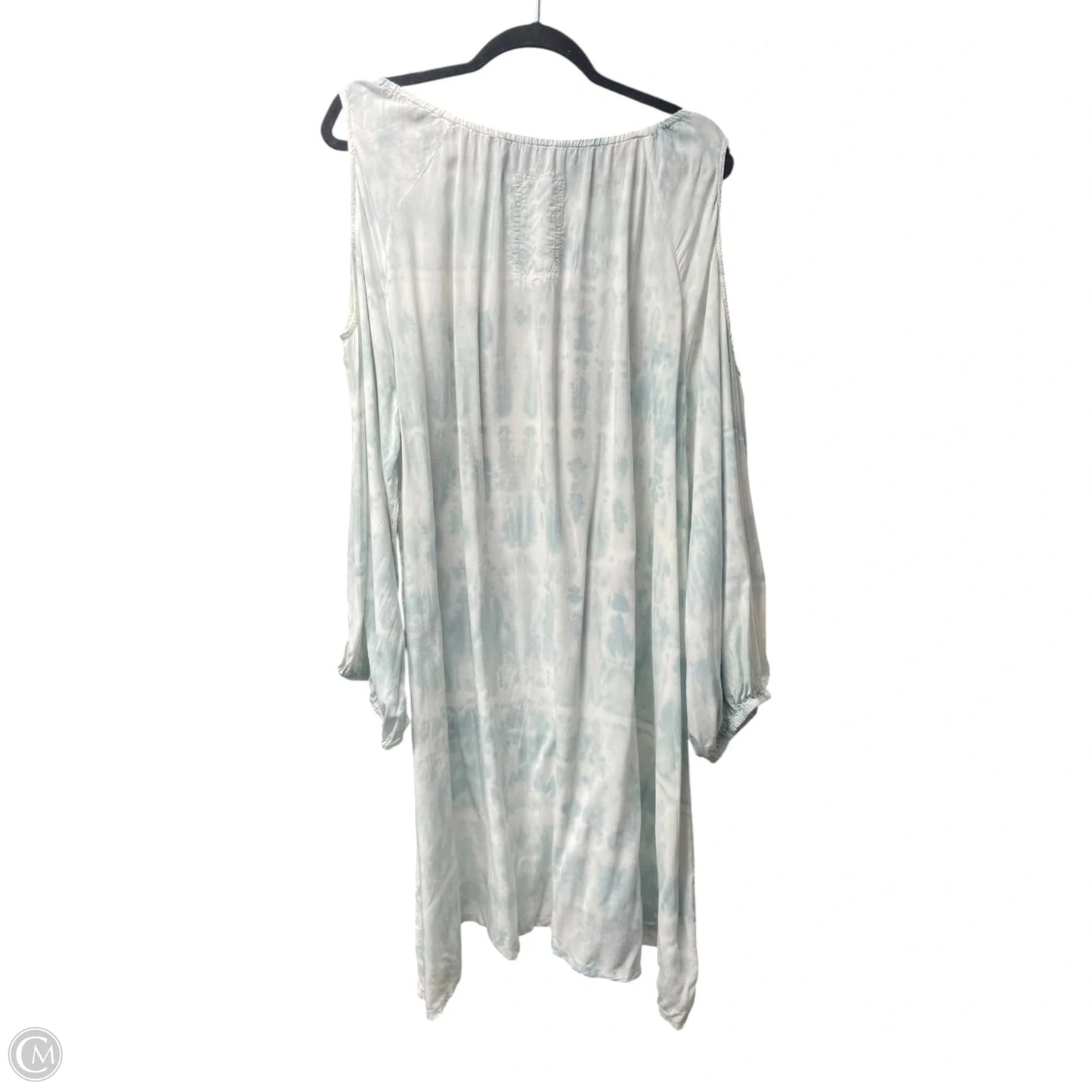 Tunic Designer By Johnny Was In Green & White, Size: Xl