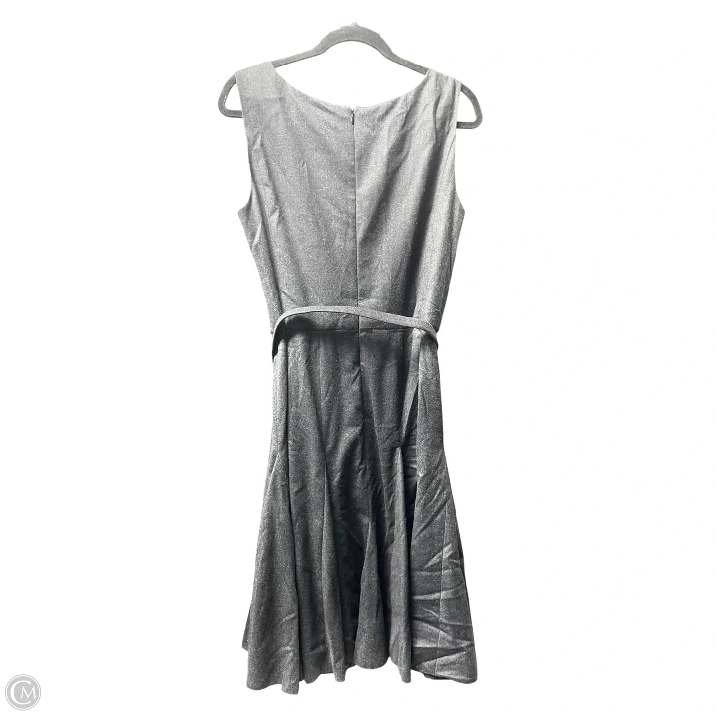 Dress Luxury Designer By Oscar De La Renta In Grey, Size: 12