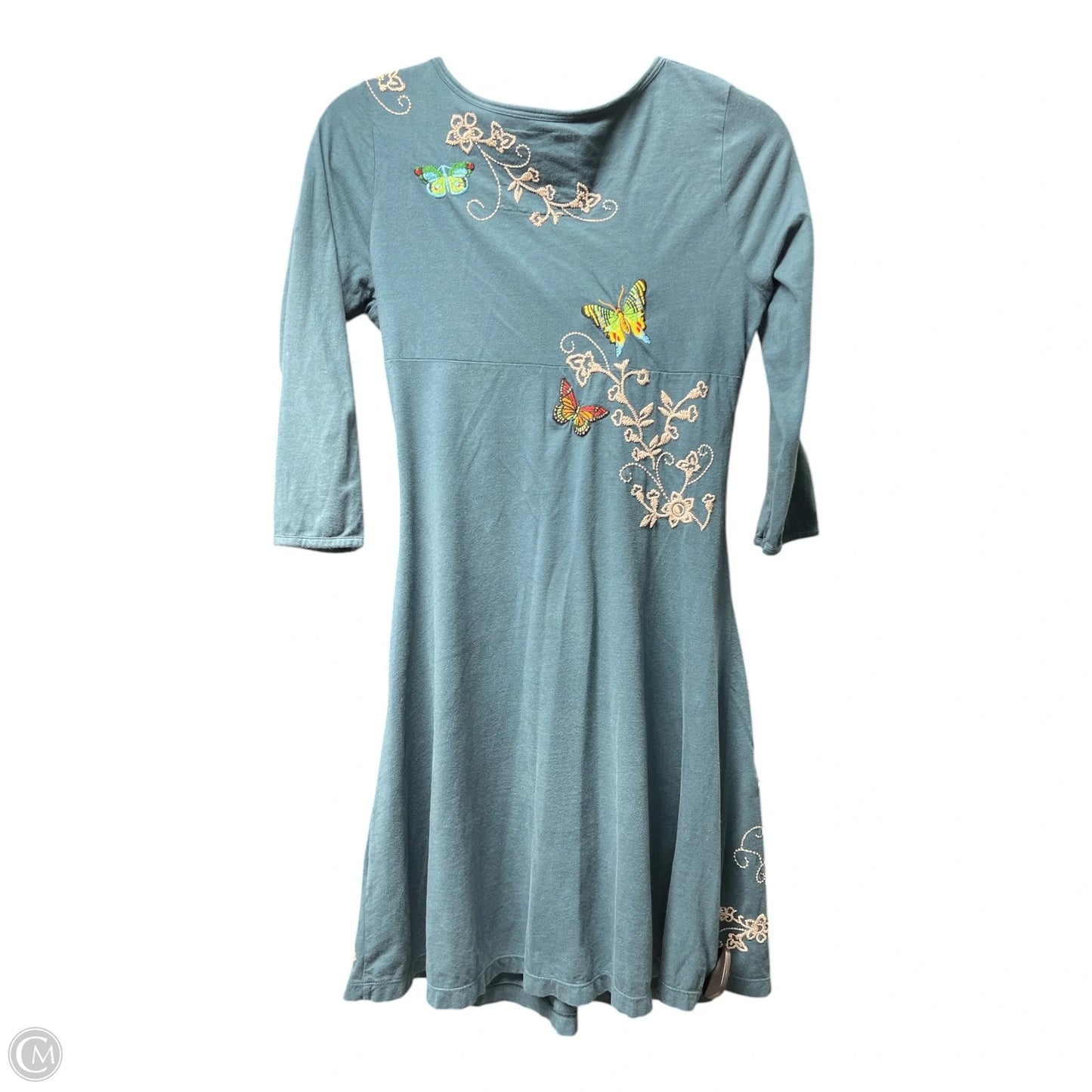 Dress Designer By Johnny Was In Teal, Size: Xs