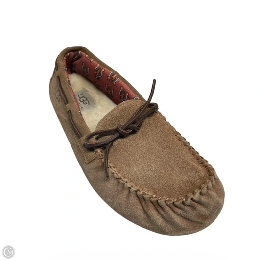 Slippers Designer By Ugg In Brown, Size: 6