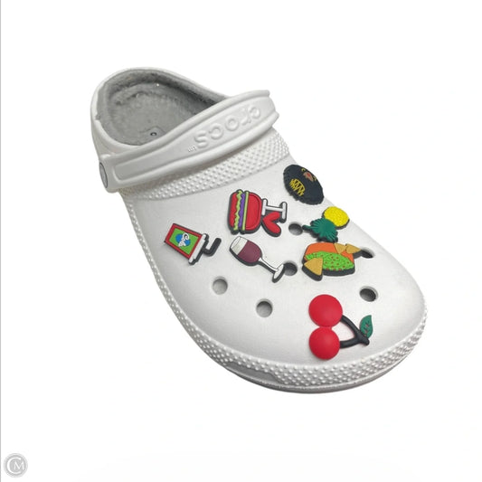 Shoes Flats By Crocs In White, Size: 9