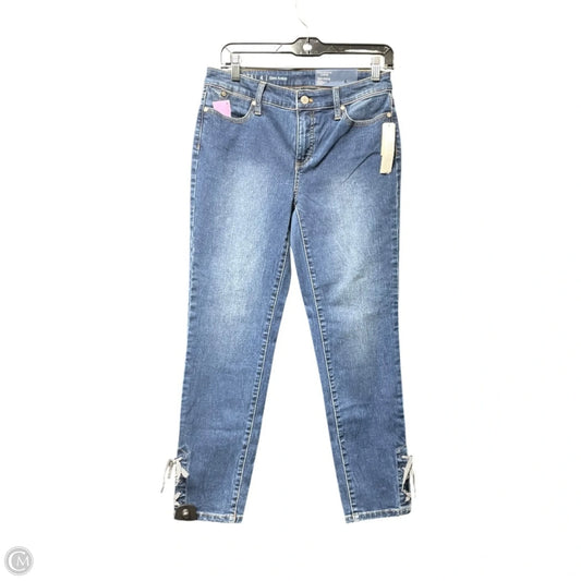 Jeans Straight By Talbots In Blue Denim, Size: 4