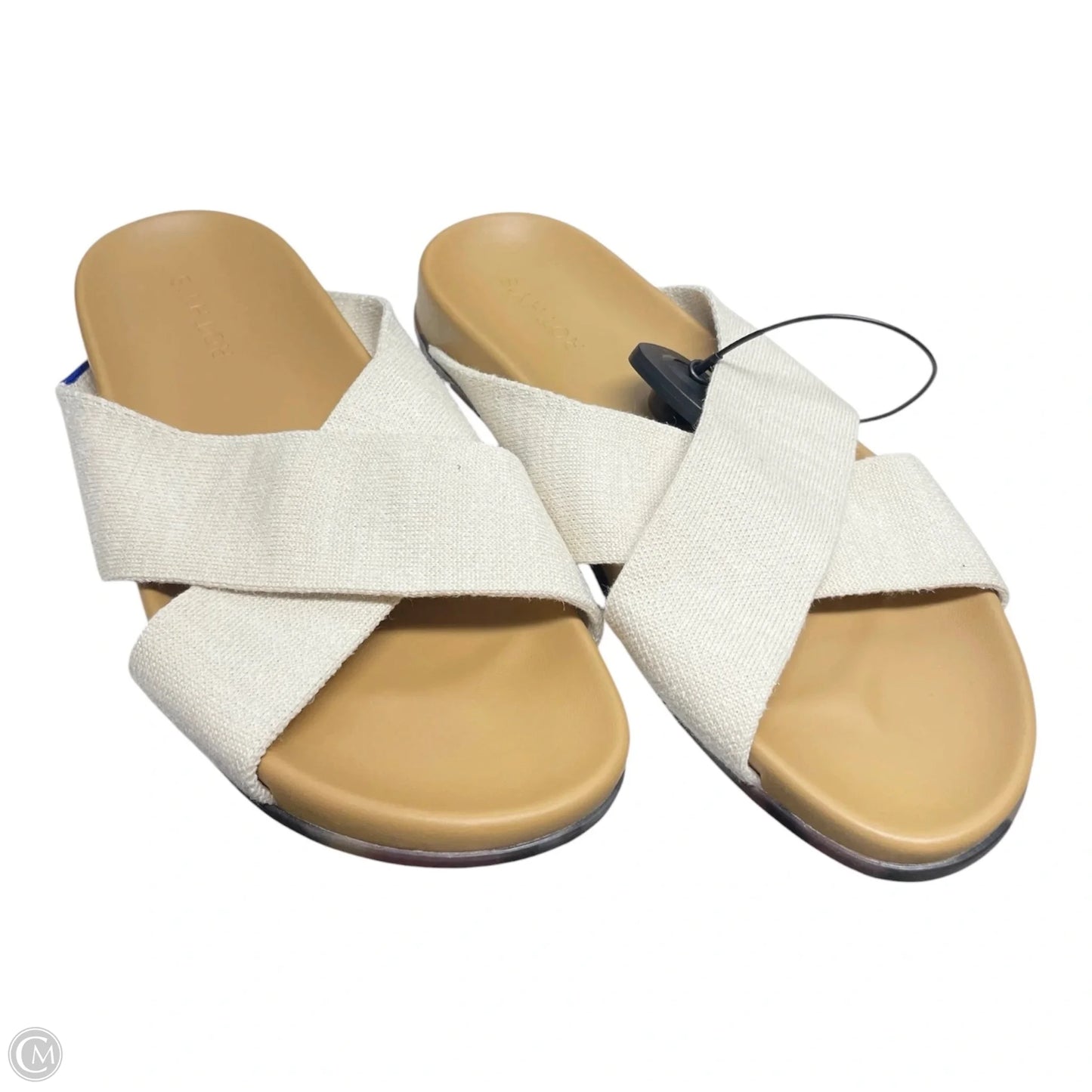 Sandals Flats By Rothys In Brown & Cream, Size: 9.5