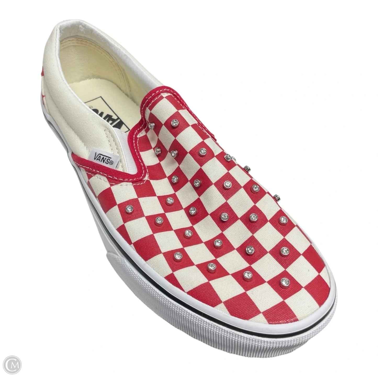 Shoes Athletic By Vans In Red & White, Size: 7.5