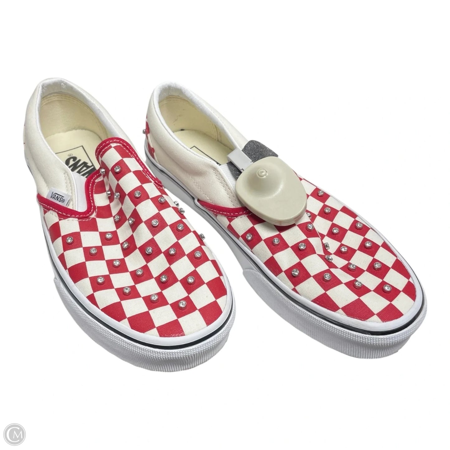 Shoes Athletic By Vans In Red & White, Size: 7.5