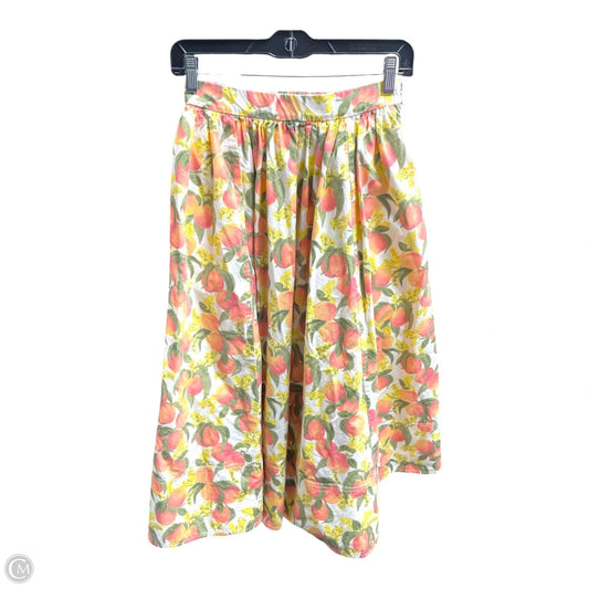 Skirt Maxi By J. Crew In Orange & Yellow, Size: 0