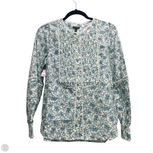 Top Long Sleeve By Talbots In Floral Print, Size: Xs