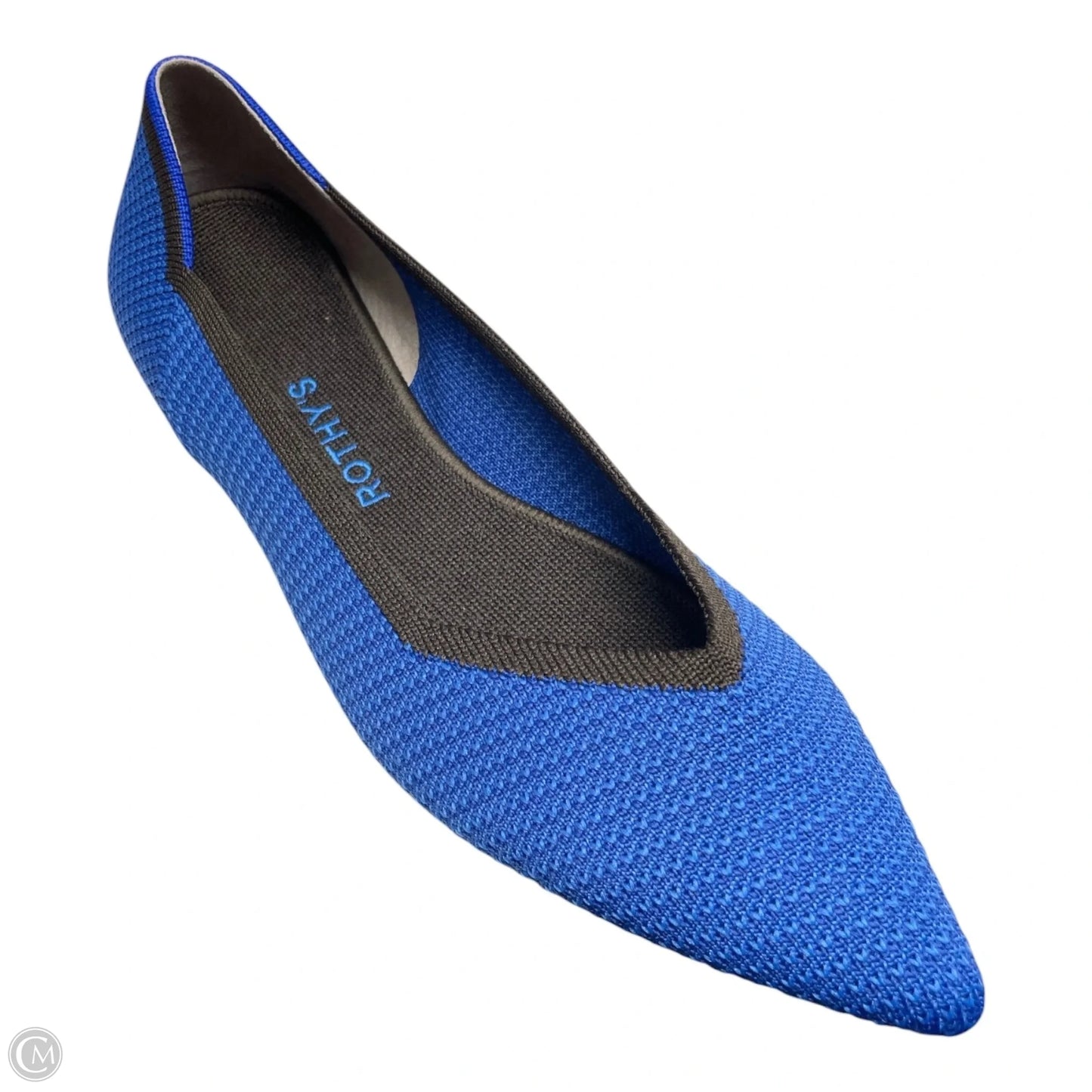 Shoes Flats By Rothys In Blue & White, Size: 10.5