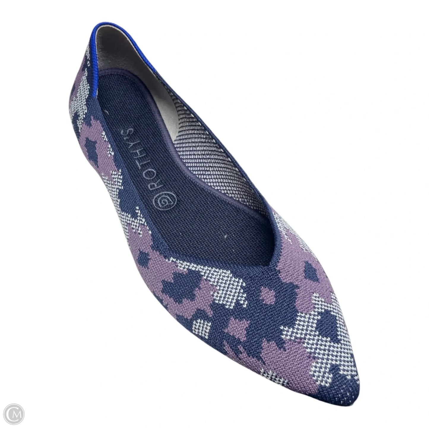 Shoes Flats By Rothys In Purple & White, Size: 9.5