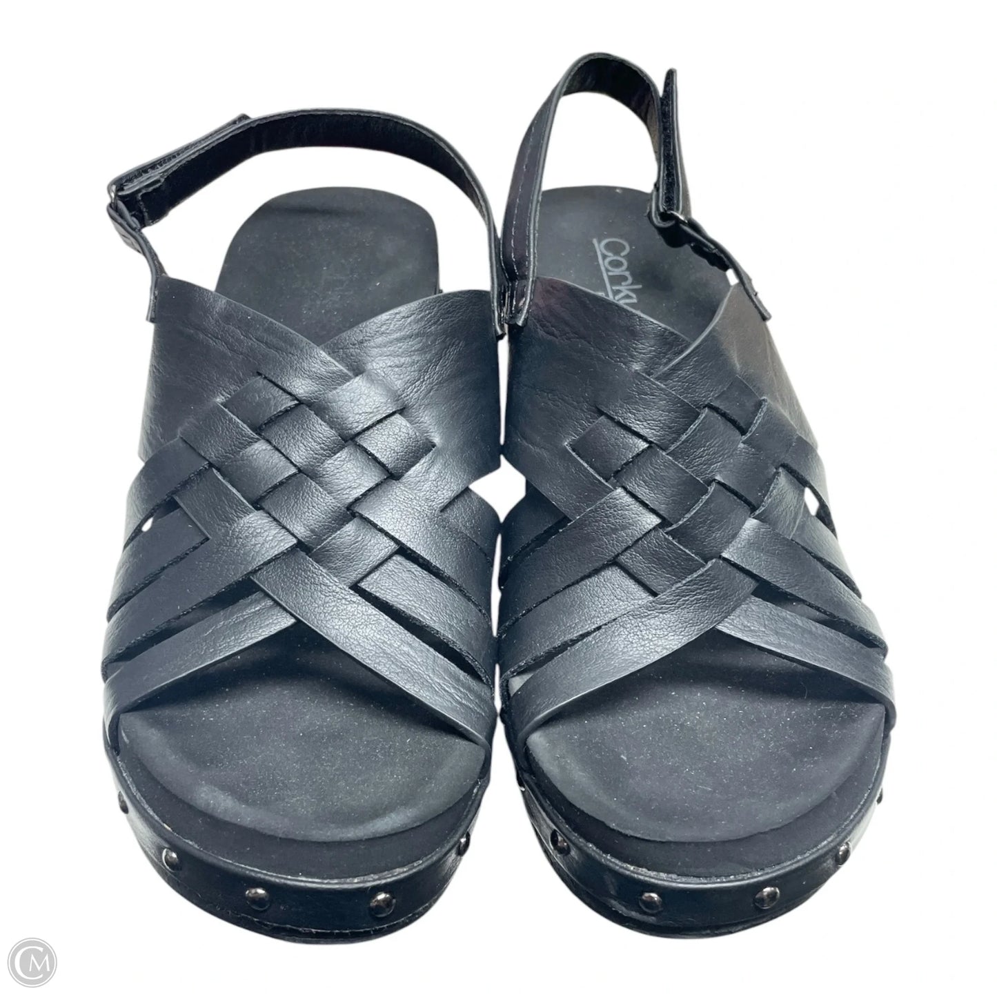Shoes Heels Wedge By Corkys In Black, Size: 9