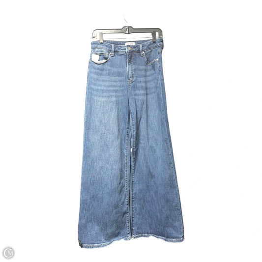 Jeans Wide Leg By COCO BOUTIQUE  In Blue Denim, Size: 8