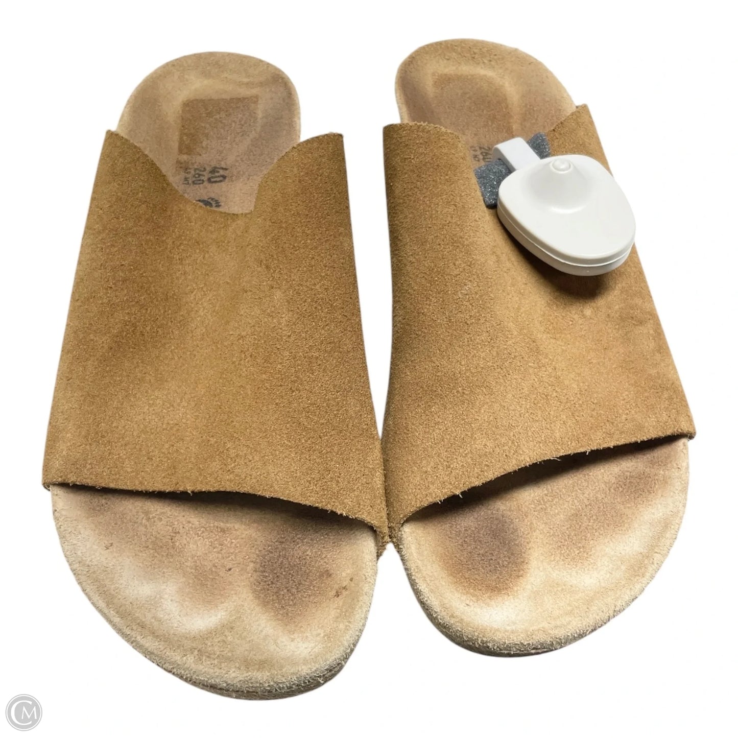 Shoes Heels Wedge By Birkenstock In Tan, Size: 9.5