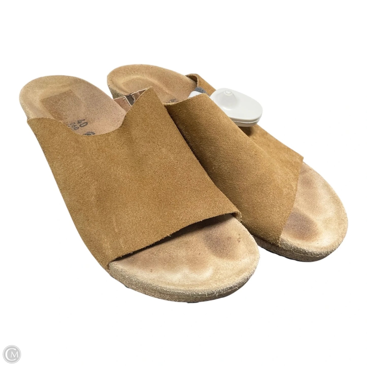 Shoes Heels Wedge By Birkenstock In Tan, Size: 9.5