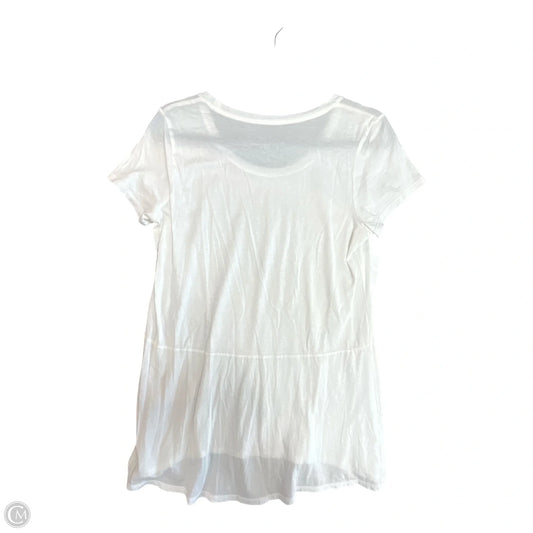 Top Short Sleeve By Loft In White, Size: Xs