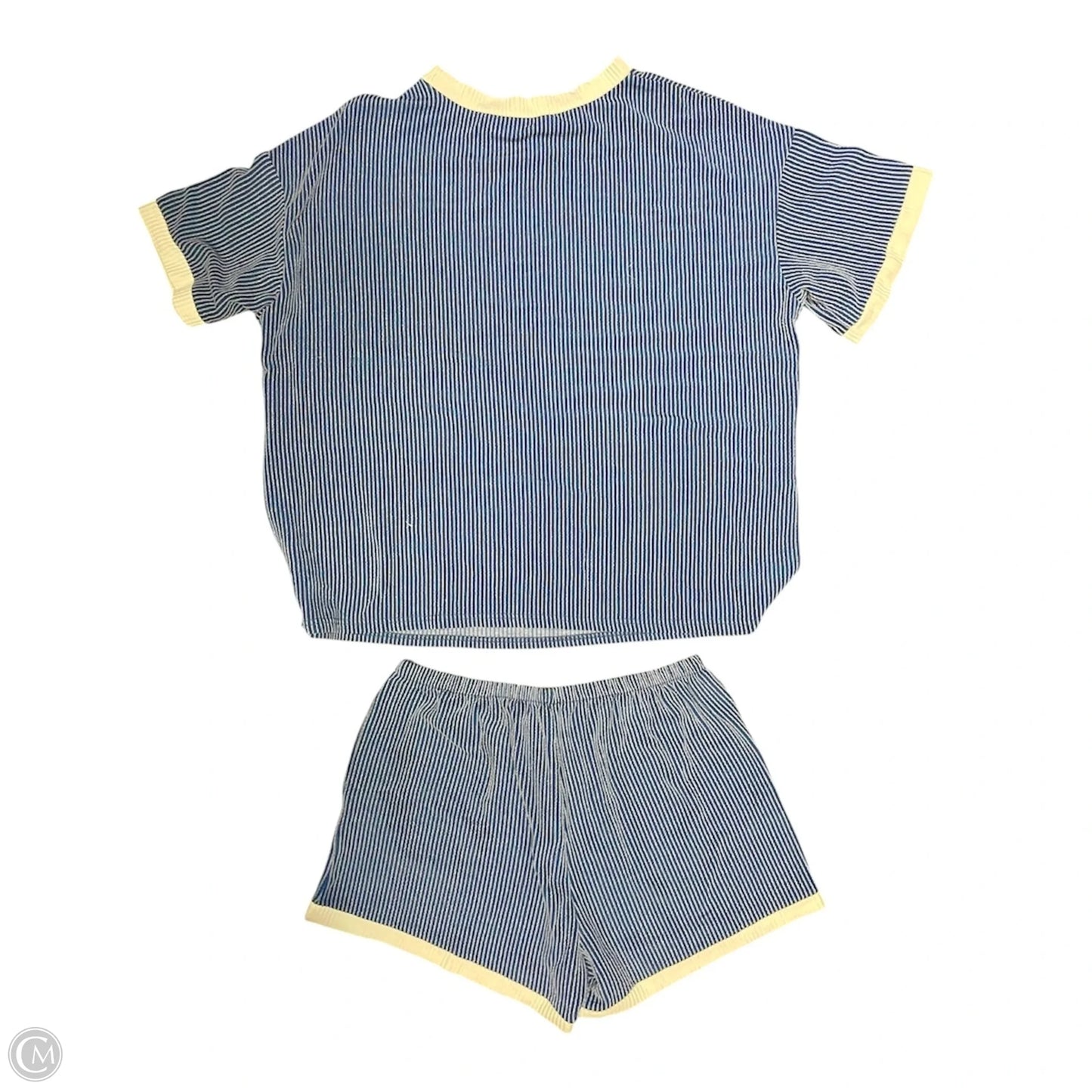Shorts Set By Clothes Mentor In Blue & White, Size: L