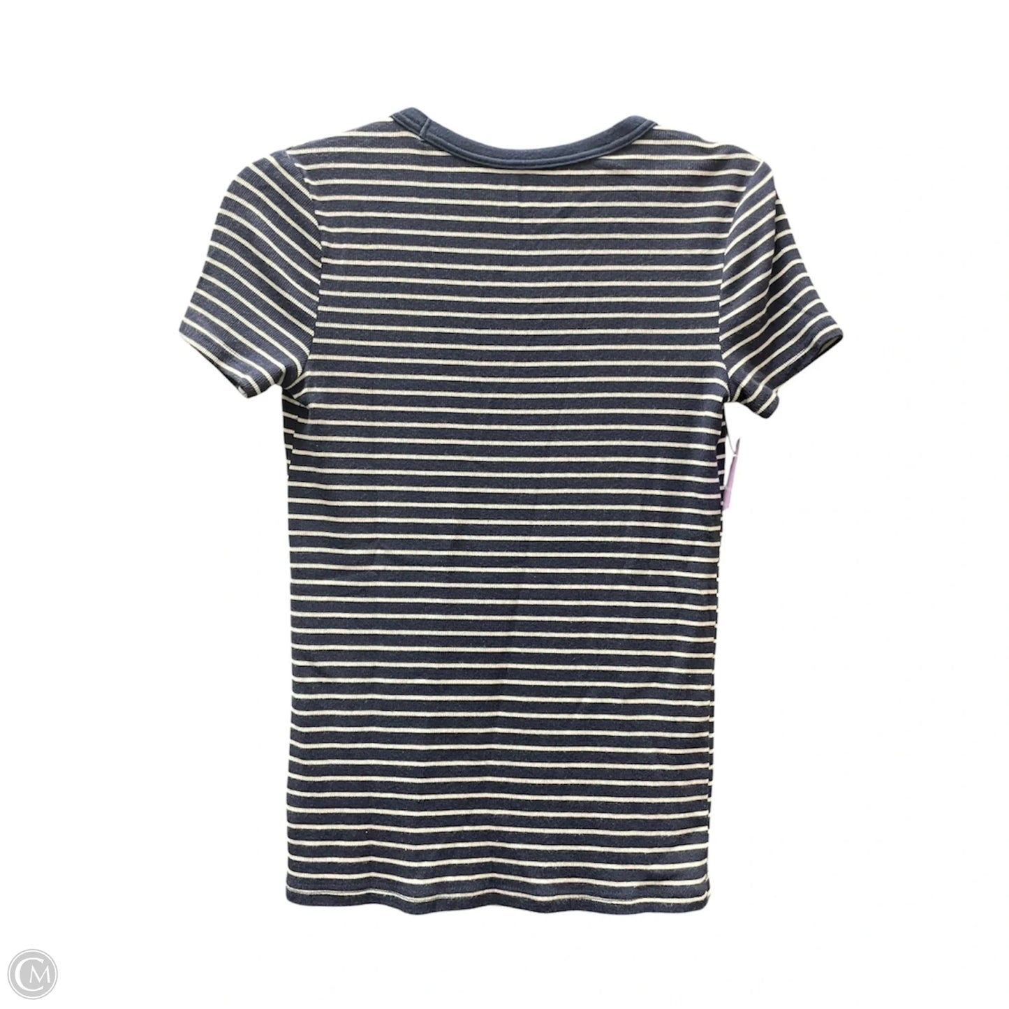 Top Short Sleeve By Time And Tru In Blue & White, Size: S