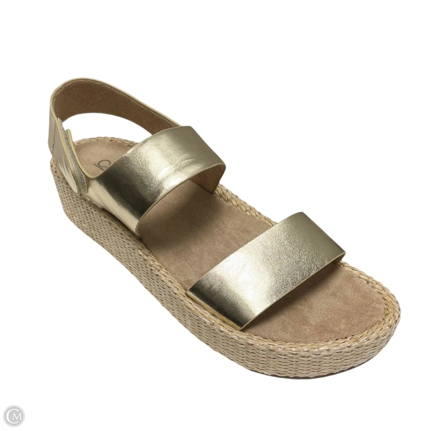Sandals Heels Wedge By Corkys In Gold, Size: 10