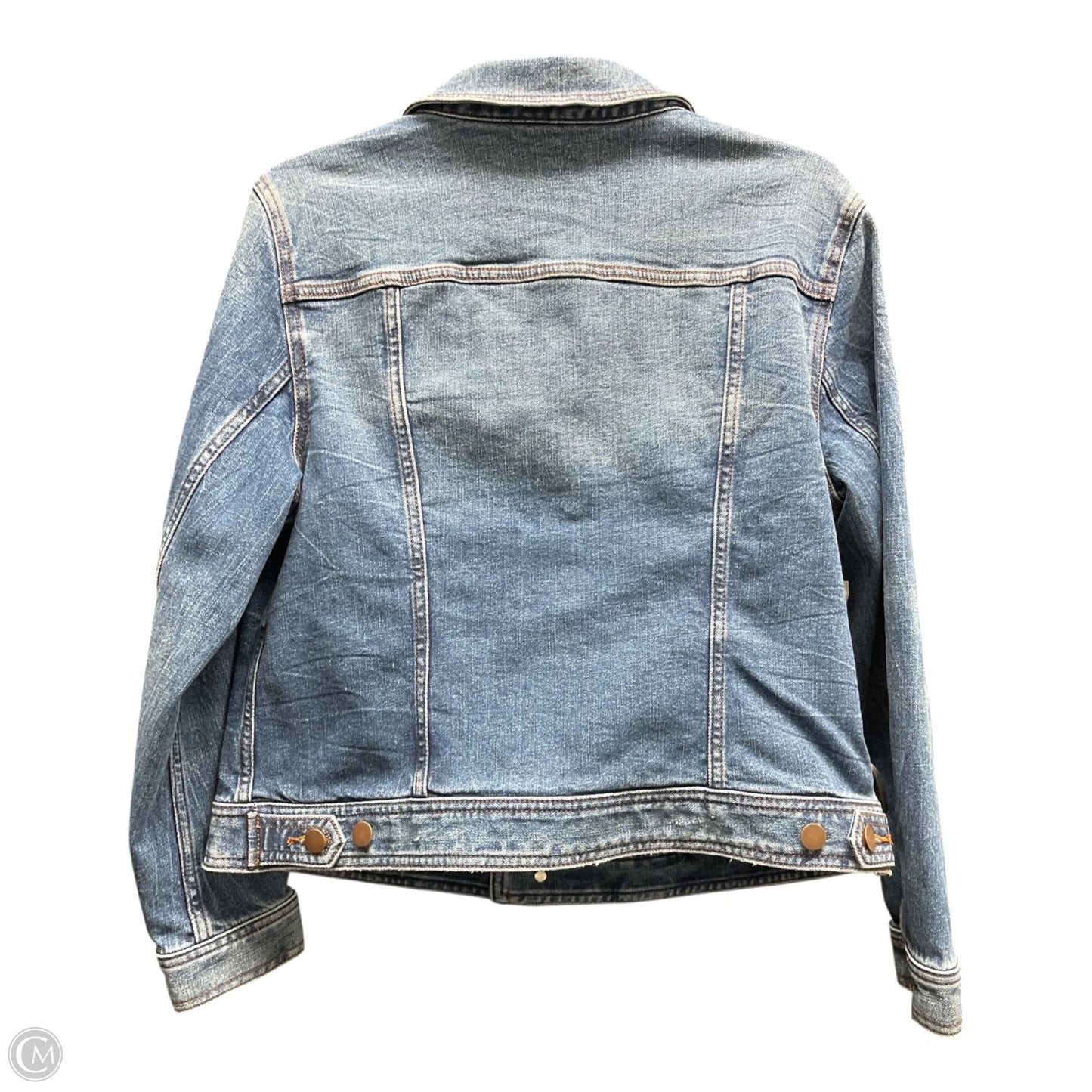 Jacket Denim By Talbots In Blue Denim, Size: L