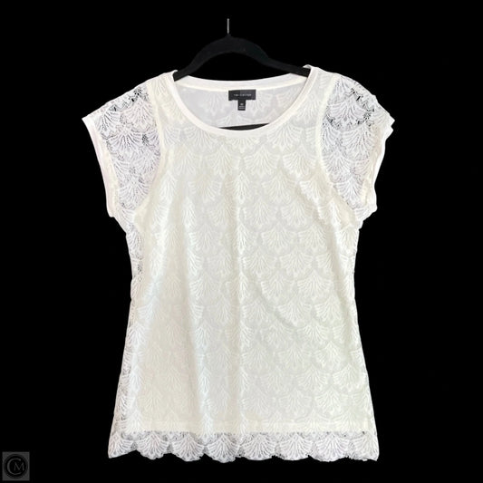 Top Short Sleeve By Limited In Cream, Size: Xs