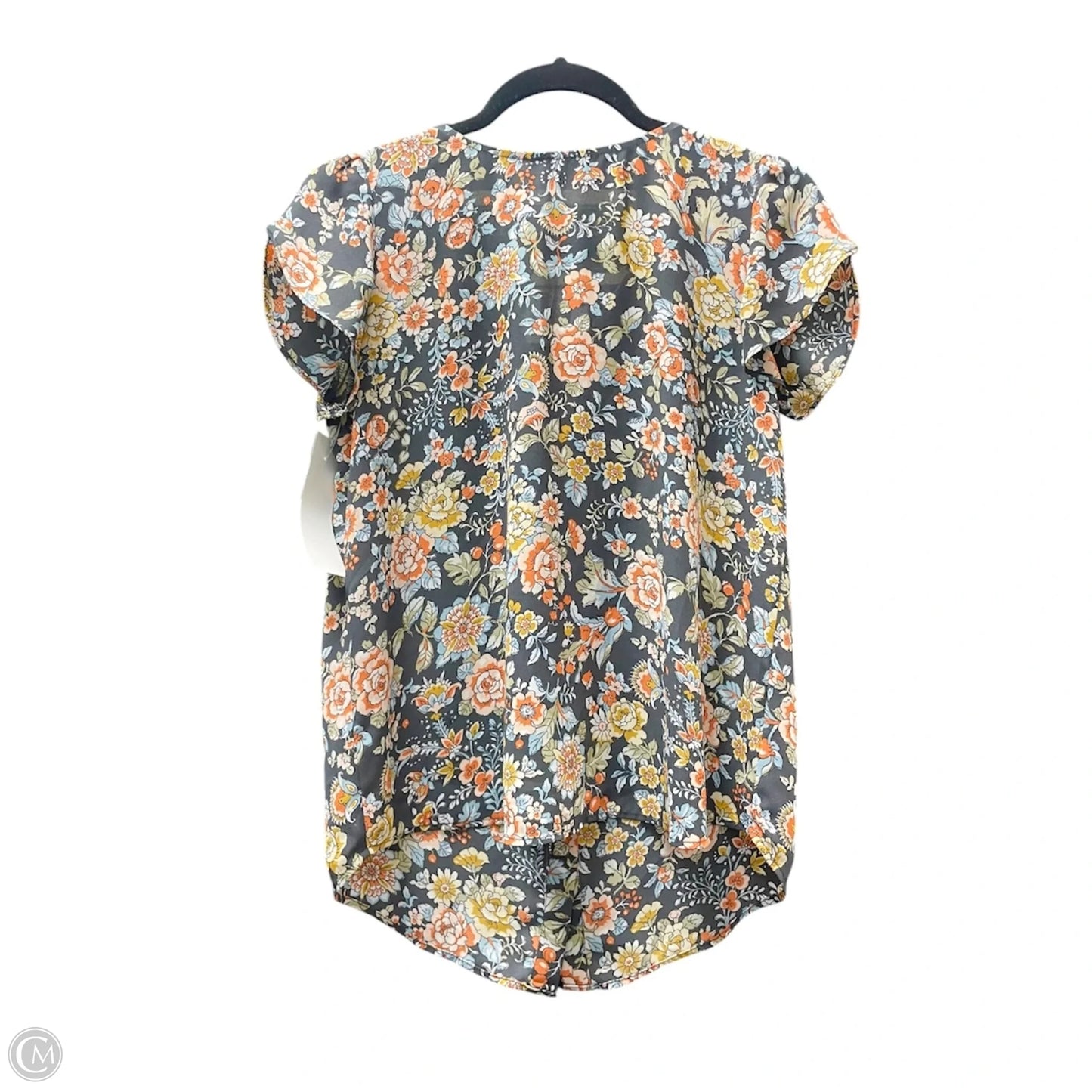 Top Short Sleeve By Loft In Floral Print, Size: Sp