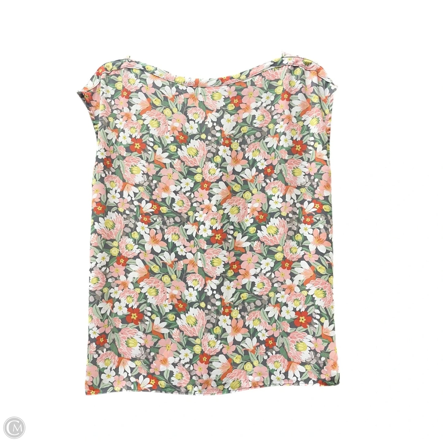 Top Short Sleeve By Loft In Floral Print, Size: S