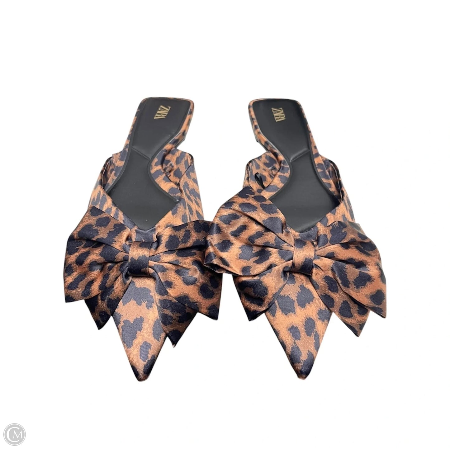 Sandals Flats By Zara In Animal Print, Size: 9