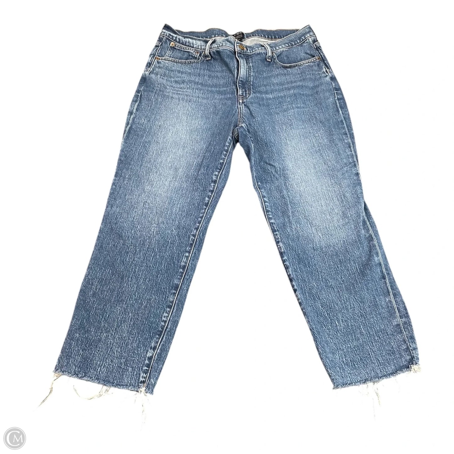 Jeans Boyfriend By J. Crew In Black Denim, Size: 14
