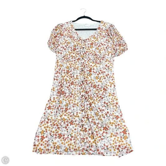 Dress Casual Short By Siren Lily In Floral Print, Size: Xl