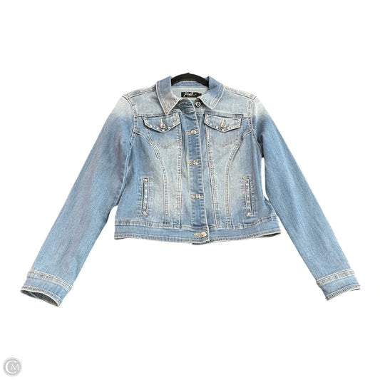 Jacket Denim By Earl Jean In Blue Denim, Size: S