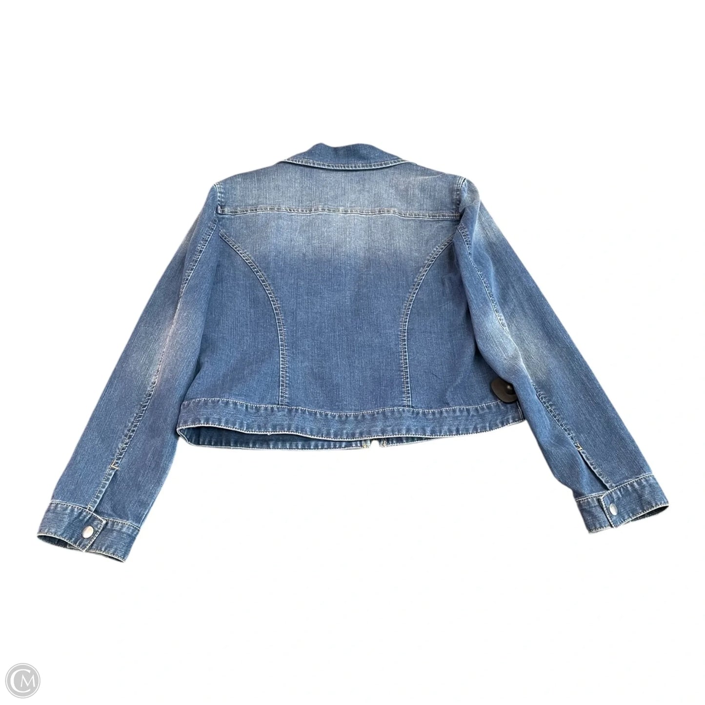 Jacket Denim By Chicos In Blue Denim, Size: M