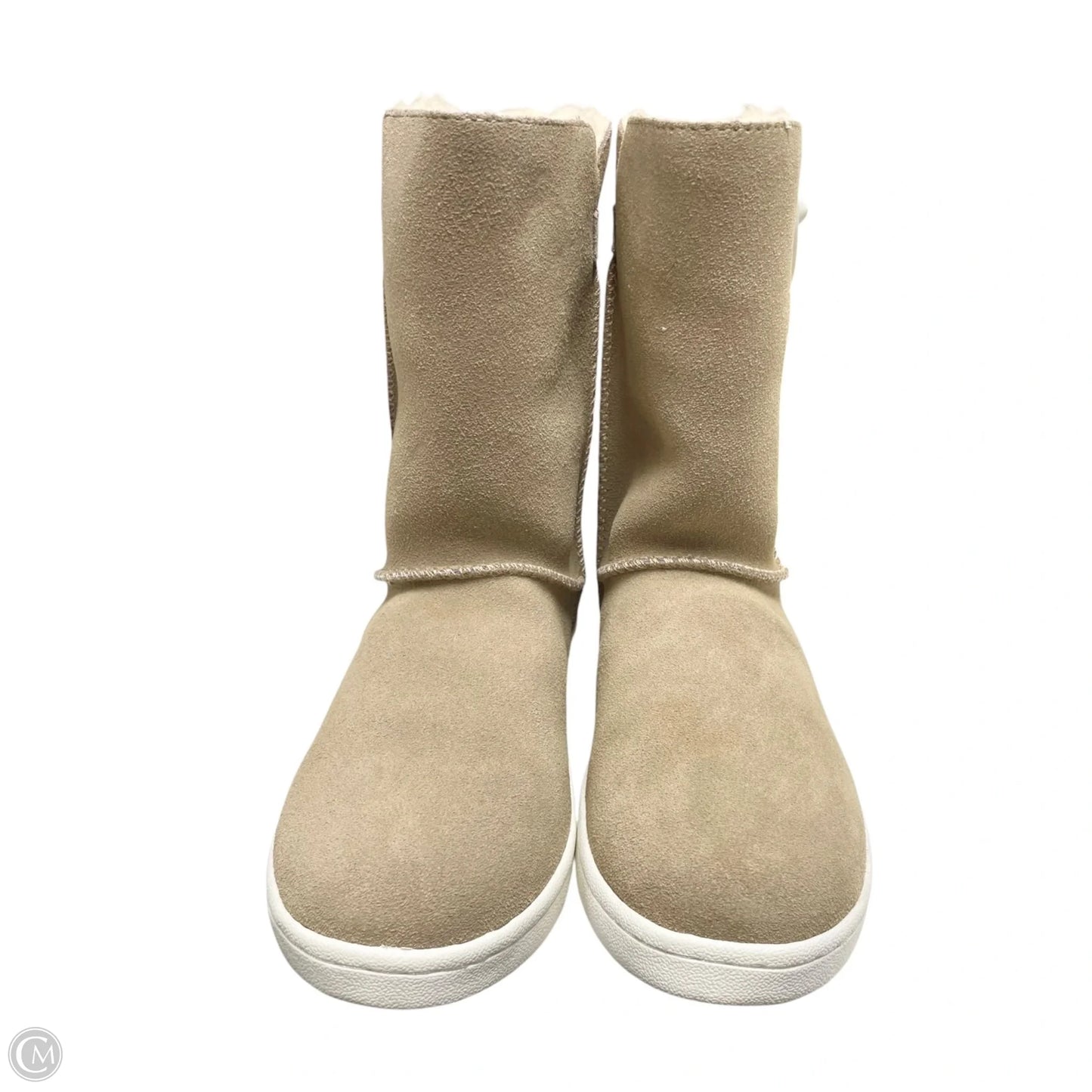Boots Mid-calf Flats By Bearpaw In Tan, Size: 8